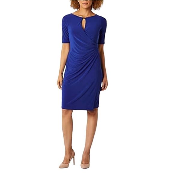 Black Label by Evan-Picone Short Sleeve Sheath Dress Women's Plus Size 18 NWT - Picture 16 of 16